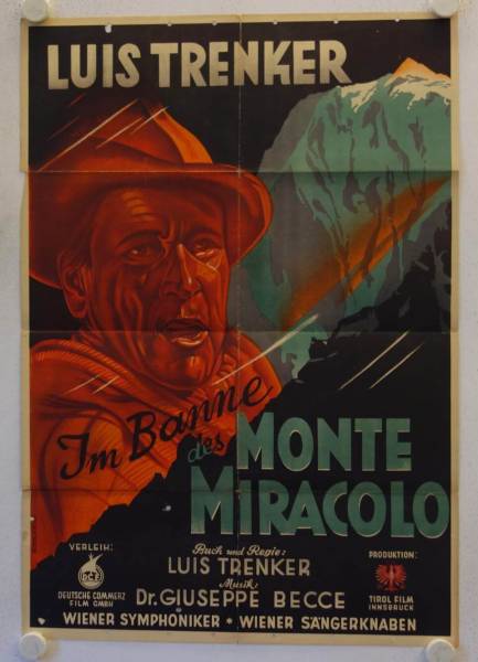 Monte Miracolo original release german movie poster
